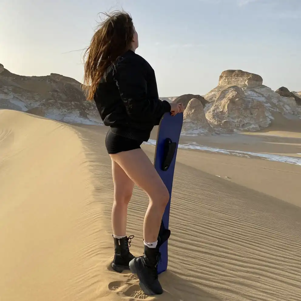 girl at the White Desert