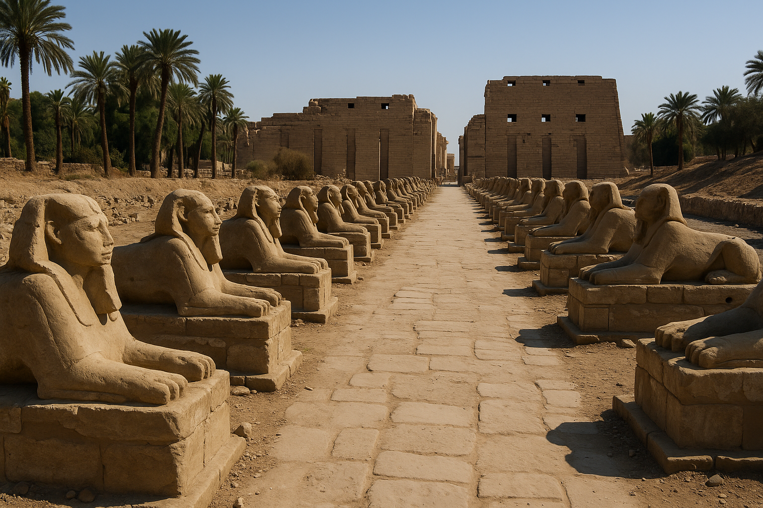 The Avenue of Sphinxes