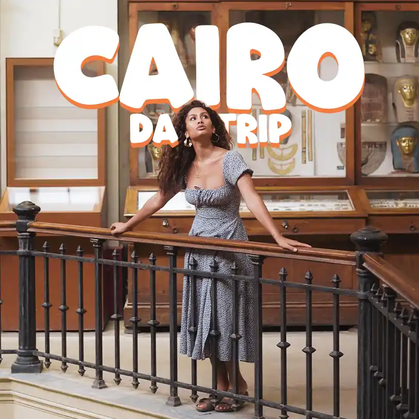 Viajera en el Museo Egipcio de El Cairo